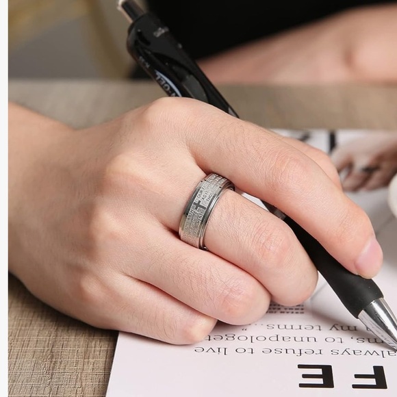 Stainless Steel Spinner Band Ring For Men / Women - Picture 4 of 4